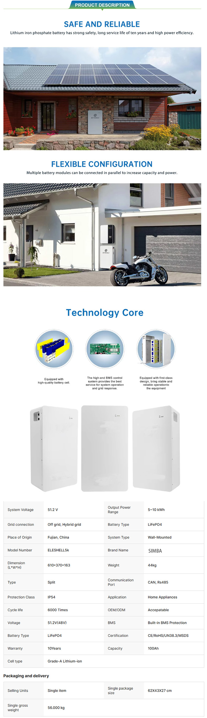 BATTERY 15kw Battery Solar System 